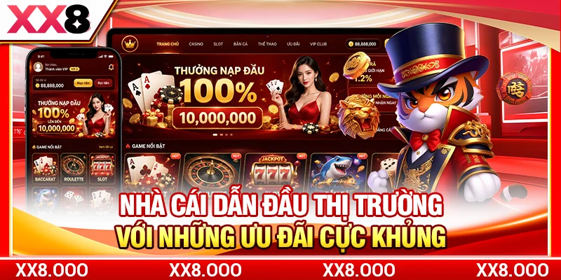 Nhà cái dẫn đầu thị trường với những ưu đãi cực khủng